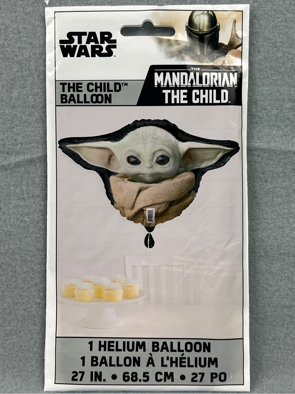 Disney Star Wars The Mandalorian "The Child" Jumbo 27” Helium Balloon Duel Sided